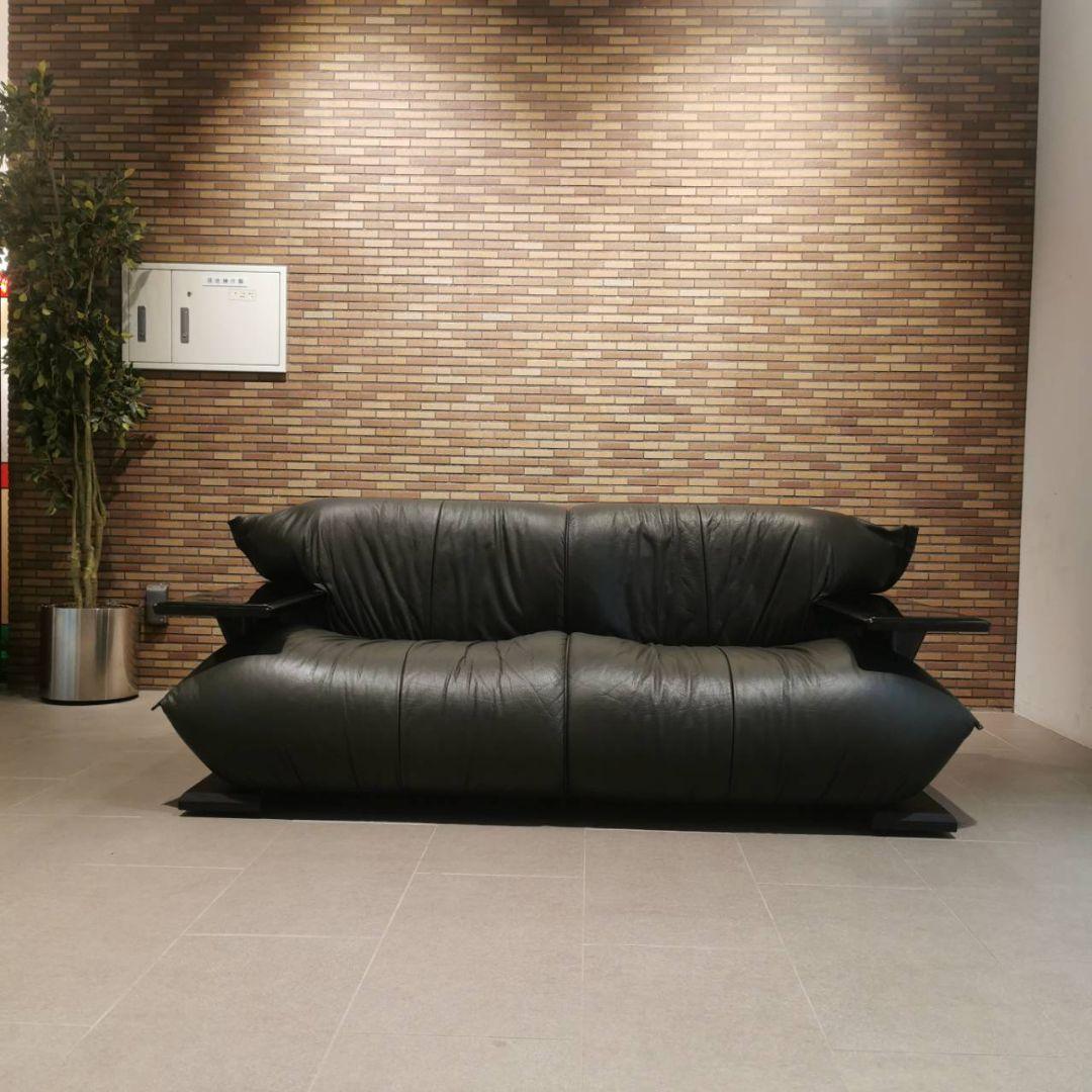 ◇MORISHIGE　森繫｜G-アーク｜本革張り｜2Pソファ