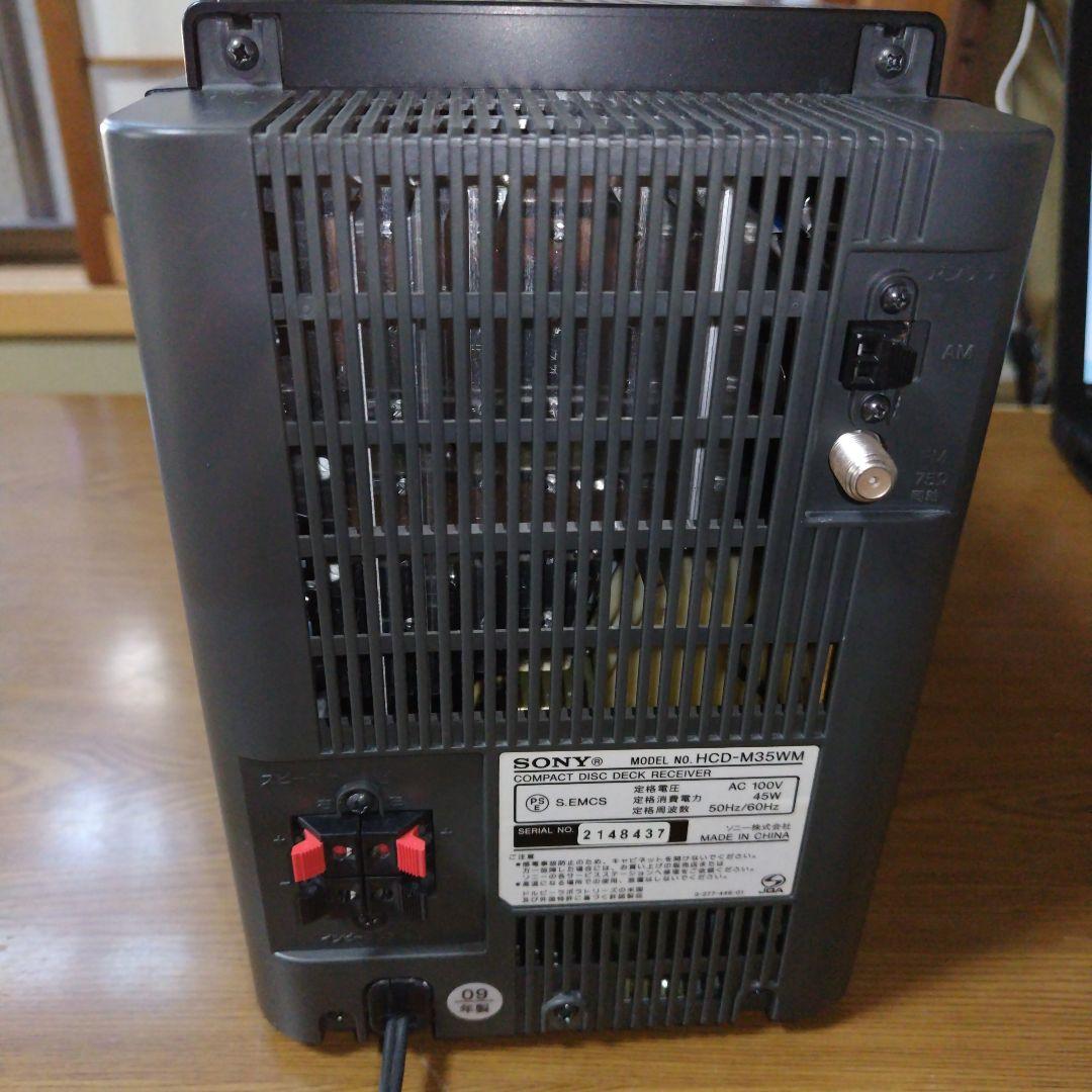 SONY ソニー　CMT-M35WM（ HCD-M35WM）ミニコンポ　黒