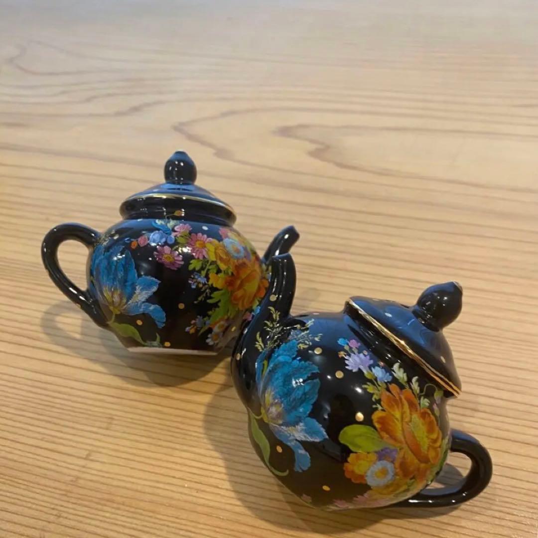 MACKENZiE マッケンジーチャイルズ　ティーポット　ペッパー入れセット