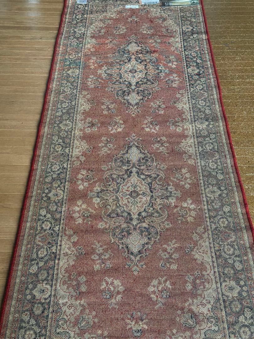 ベルギー製 100％ウール 機械織りラグ