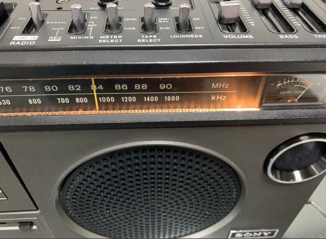 【動作品】SONY ラジカセ CF-1980 昭和レトロ メンテナンス済み