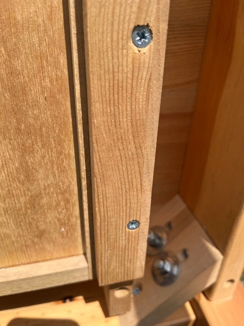 無印良品　パイン材デスク　学習机　天然木