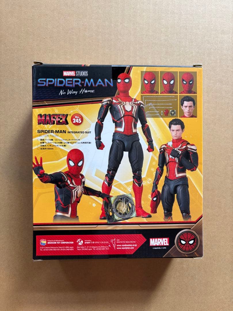 アメコミ MAFEX No.245 SPIDERMAN INTEGRATED SUIT c