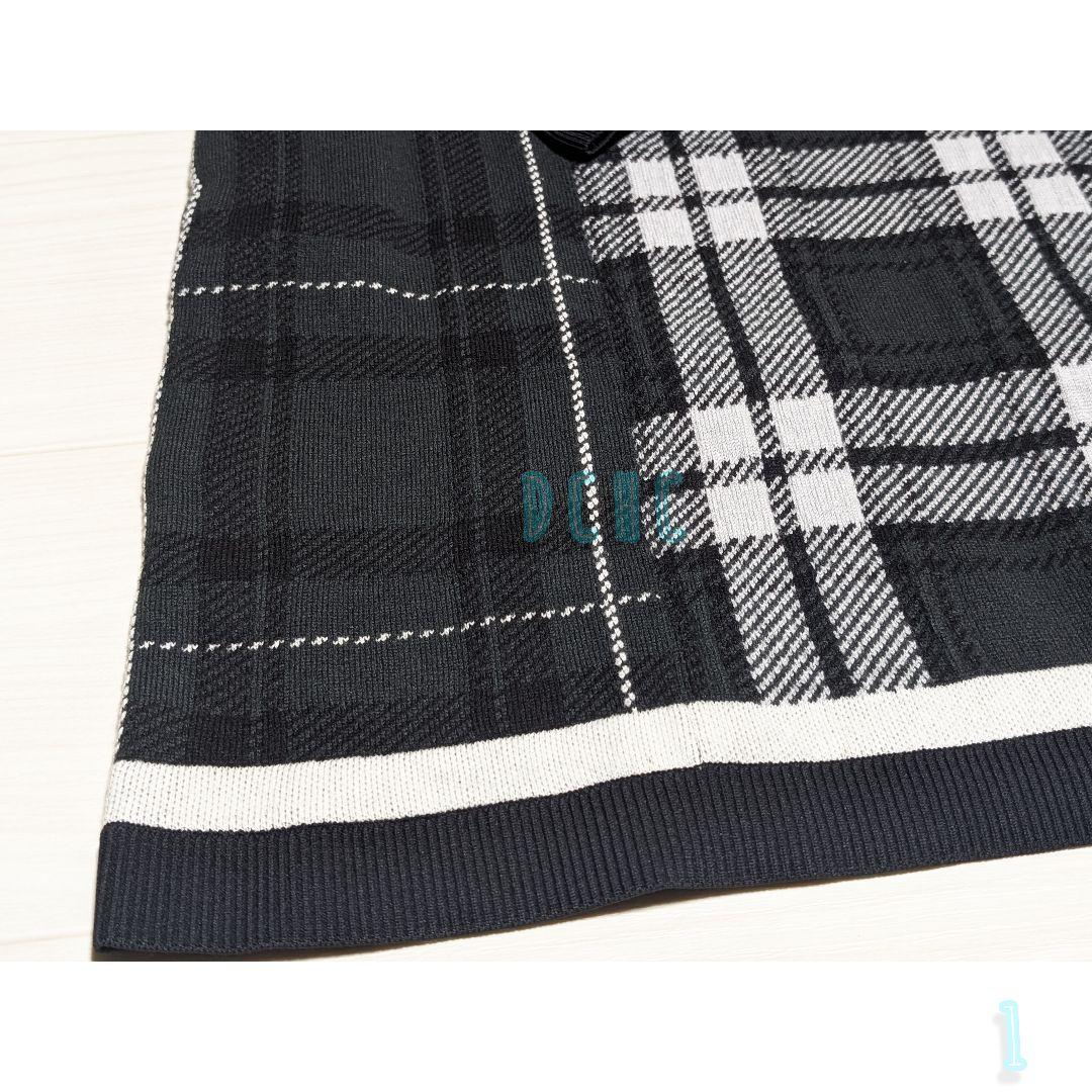 新品【サイズ1】【モノトーン】パーリーゲイツ ニットワンピース ゴルフ