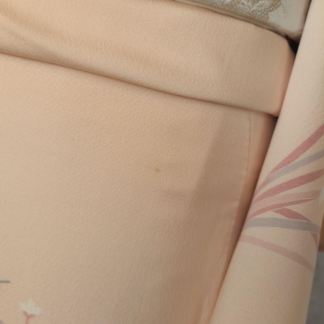 訪問着　フルセット　着物　正絹　加賀友禅　松坂屋　花梅　祝い事　O2