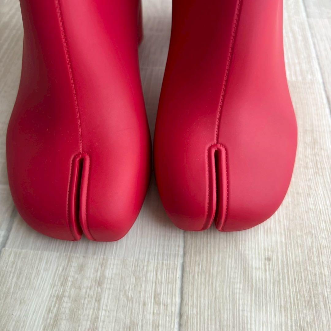 【極美品】 定価14,５０００円 メゾンマルジェラ タビ ラバーブーツ 37