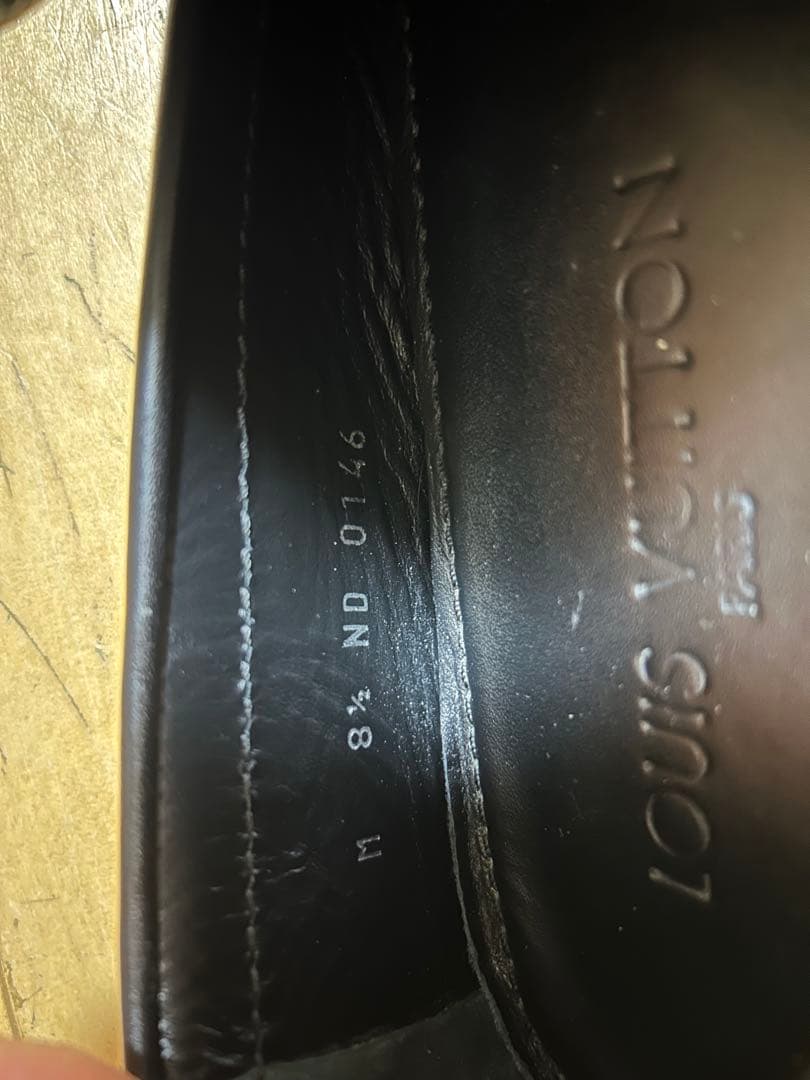 ルイビトンLOUIS VUITTON ダミエパターン ホッケンハイム ローファー