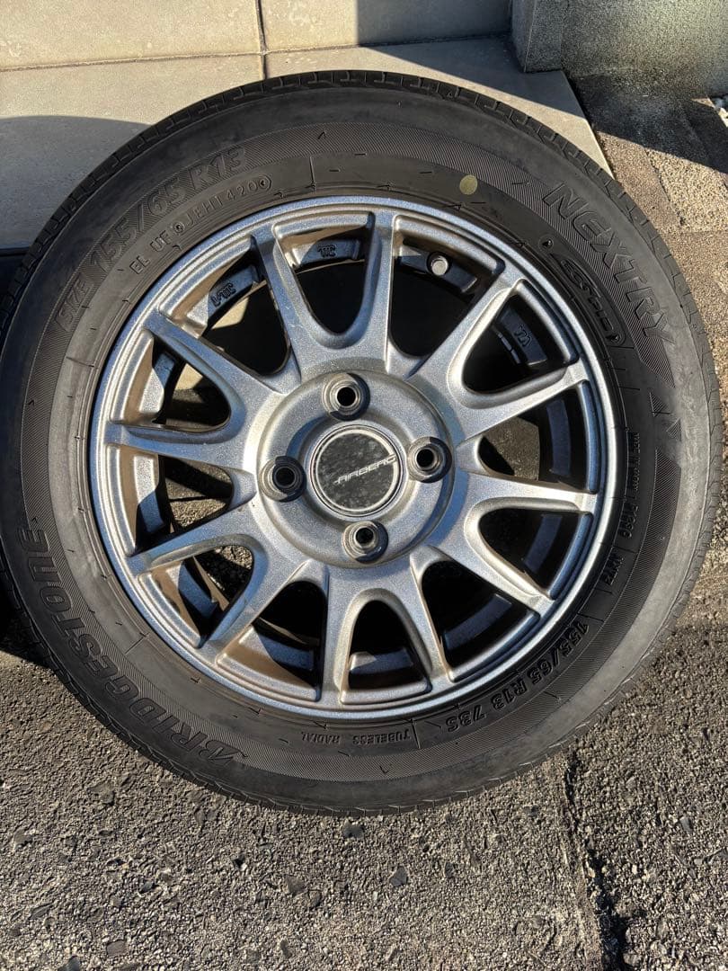 13インチ ホイール タイヤセット バモス装着OK155/65-13引き取り