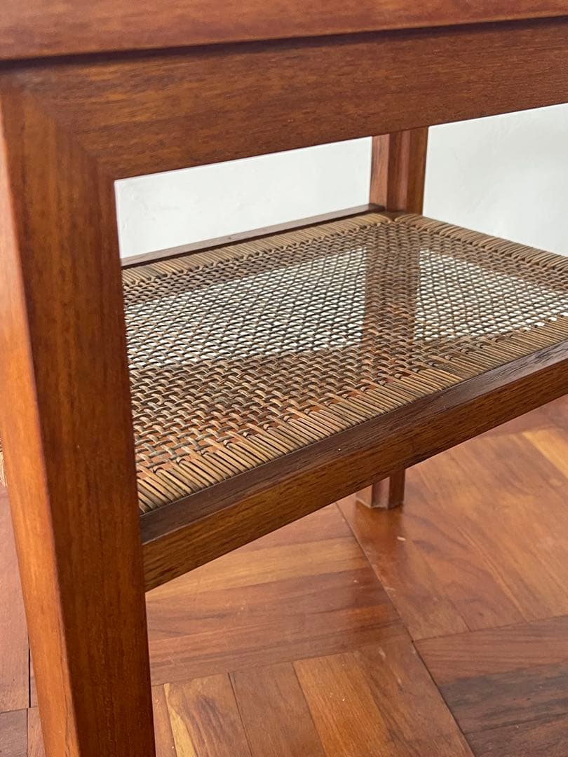 北欧 デンマーク ヴィンテージ チーク サイドテーブル