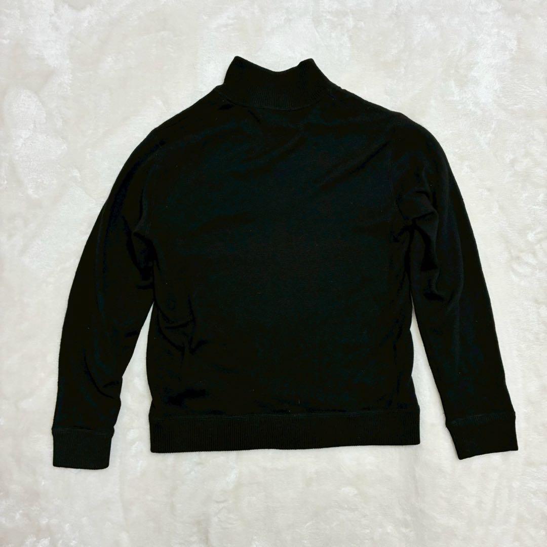 BURBERRY BLACK LABEL ドライバーズニット　ジャケット　黒　3