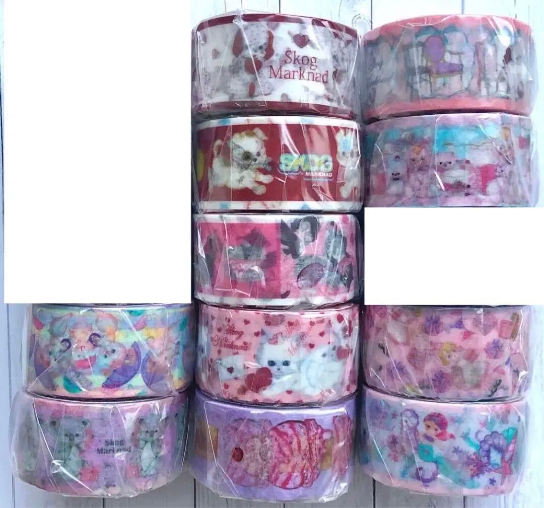 skogmarknad24mmマスキングテープ11巻セット　スコーグマルクナード