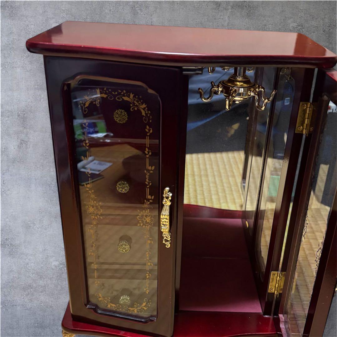 希少 木製オルゴール付きジュエリーボックス日本製・1970〜80年代