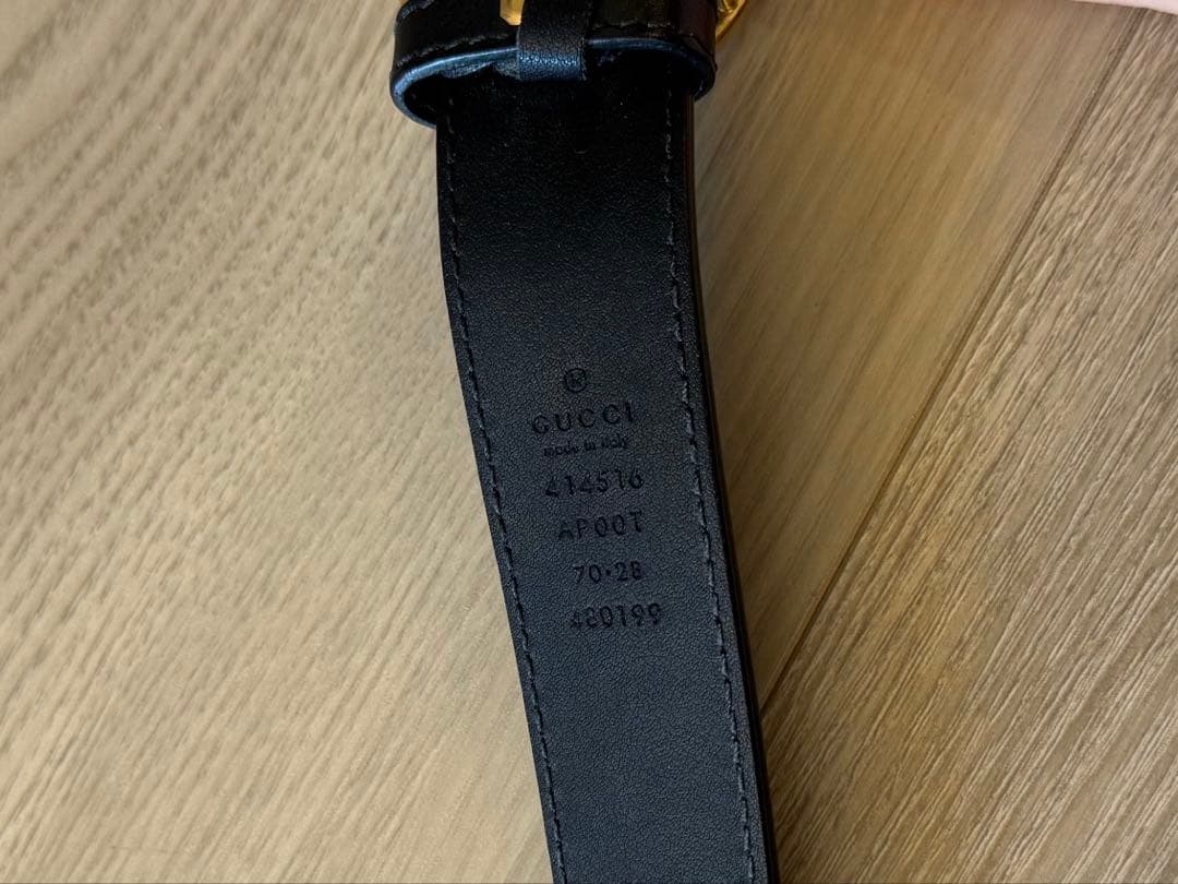 GUCCI ベルト　ダブルGバックル