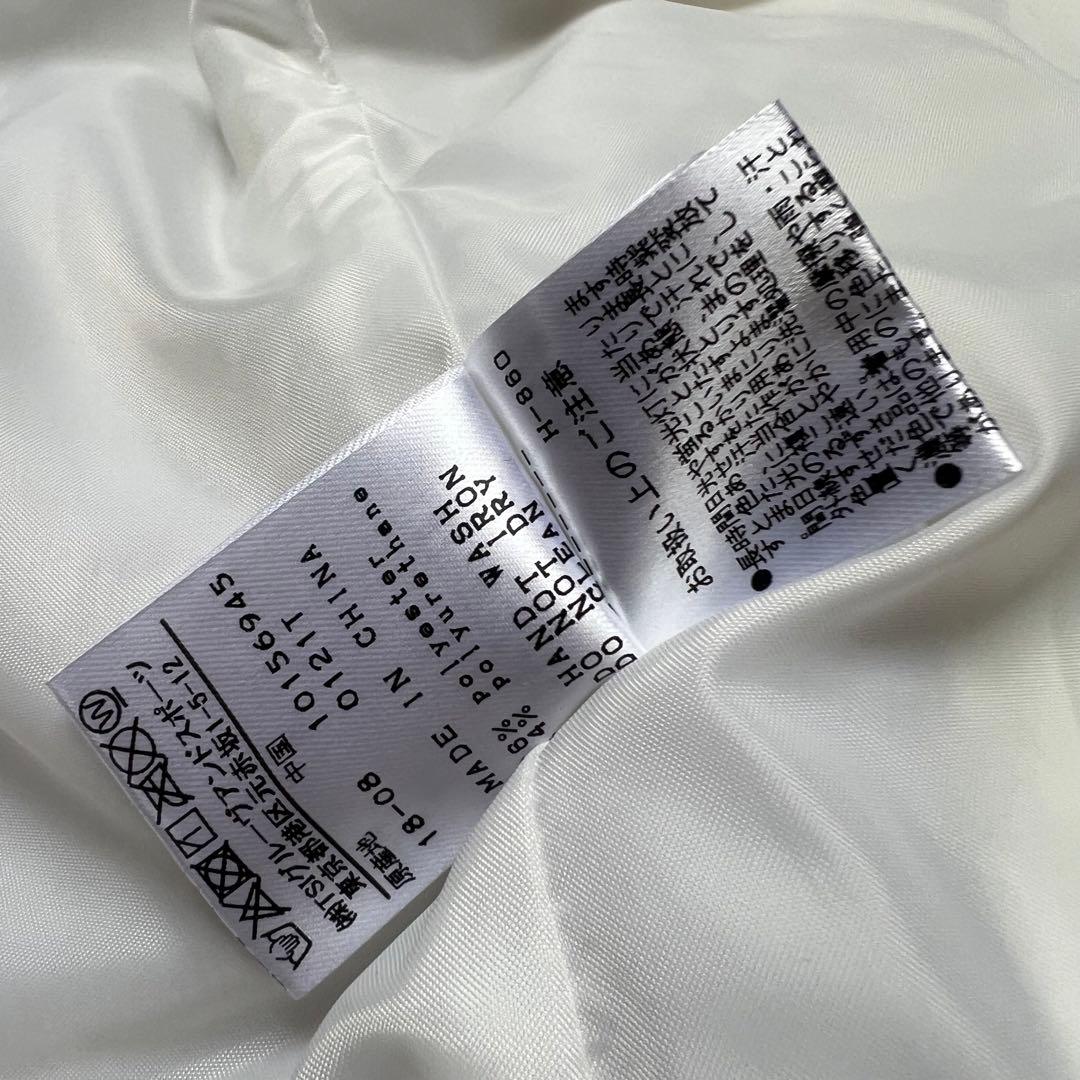 パーリーゲイツ　マスターバニー　異素材　切り替え　ニット×ダウン　パーカー　ロゴ