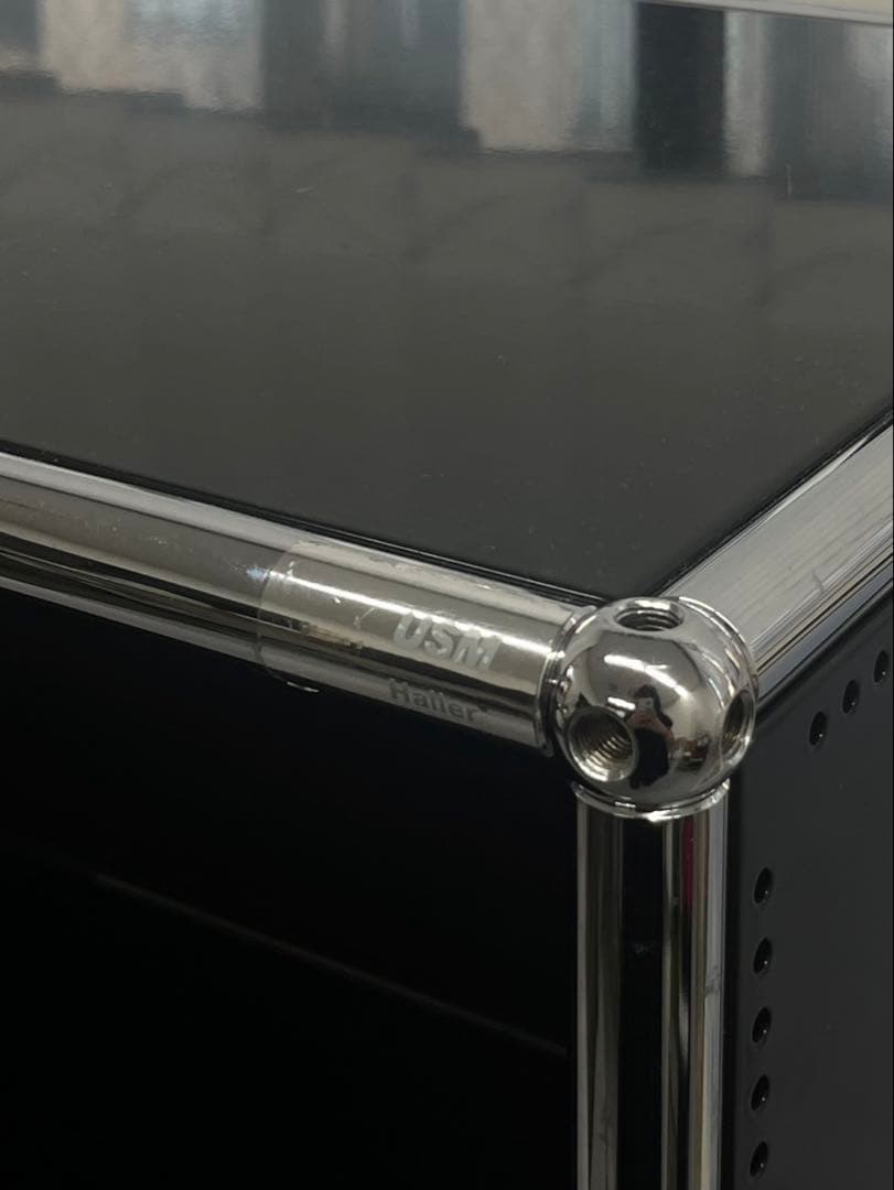 Tora　希少黒USMハラ—３段ラック　スチールシェルフ 4段引取もOK