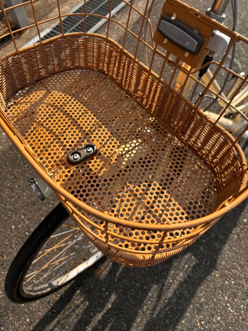 引き取り専用価格　ブリヂストン　ママチャリ　自転車　本体　カジュナ　ベージュ