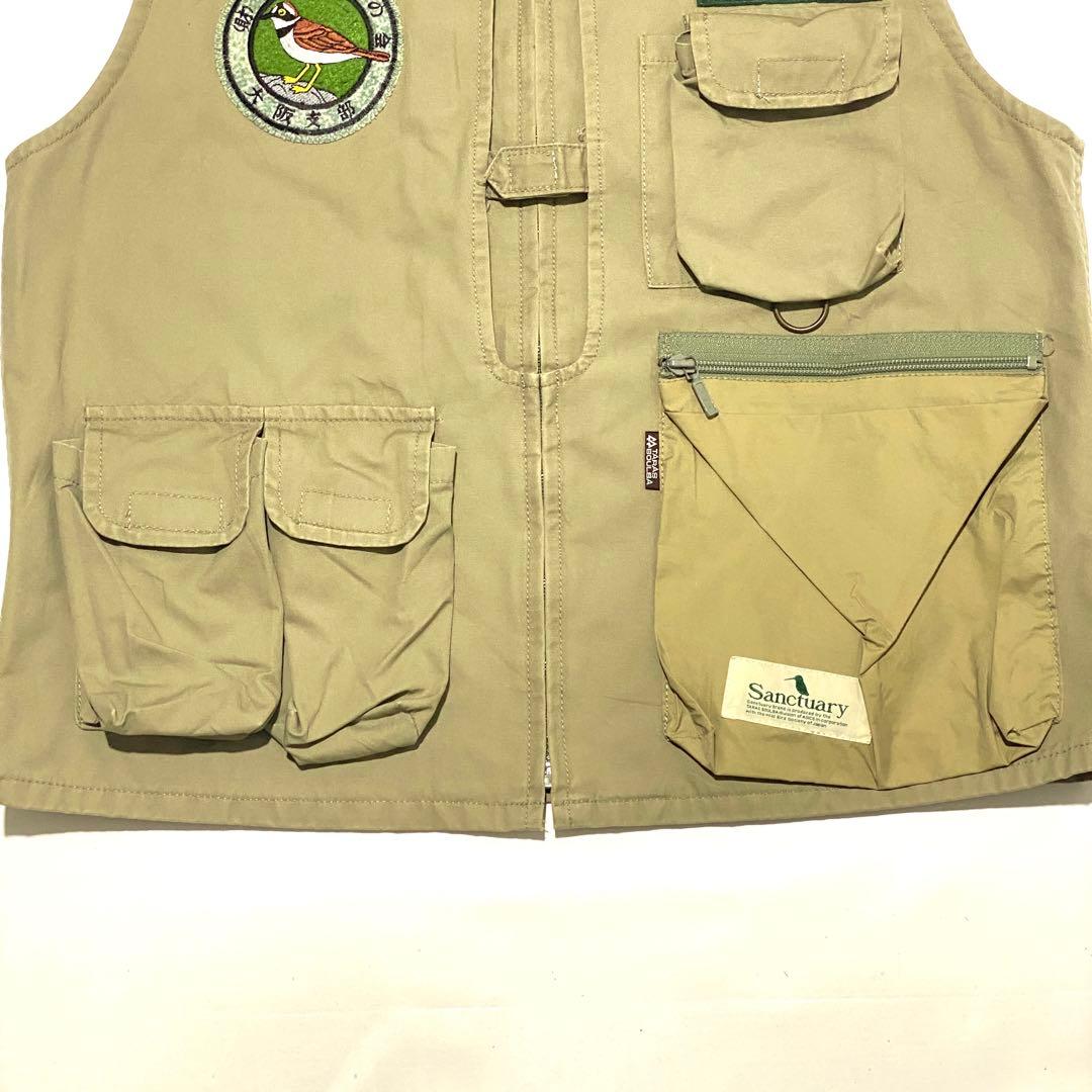 タラスブルバ/日本野鳥の会　フィッシングベスト　ユーティリティ　レア　当時物