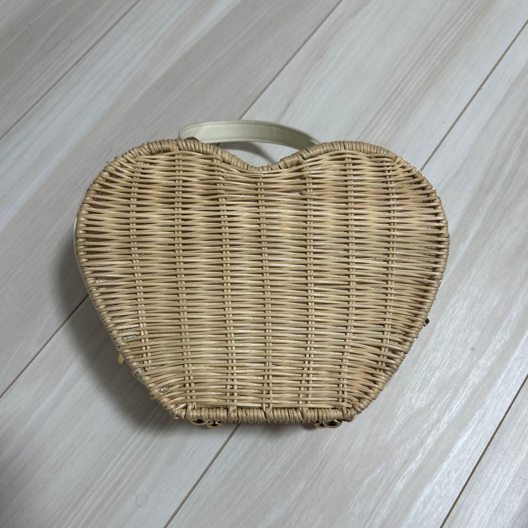 バッグ treat urself Love summer basket bag