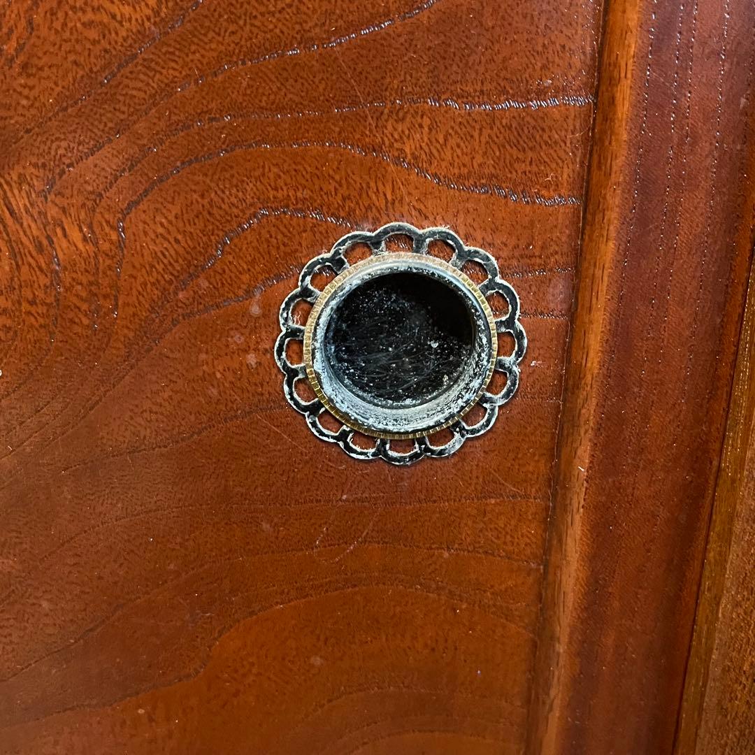 昭和レトロ 木製 茶箪笥 水屋箪笥 ガラス戸