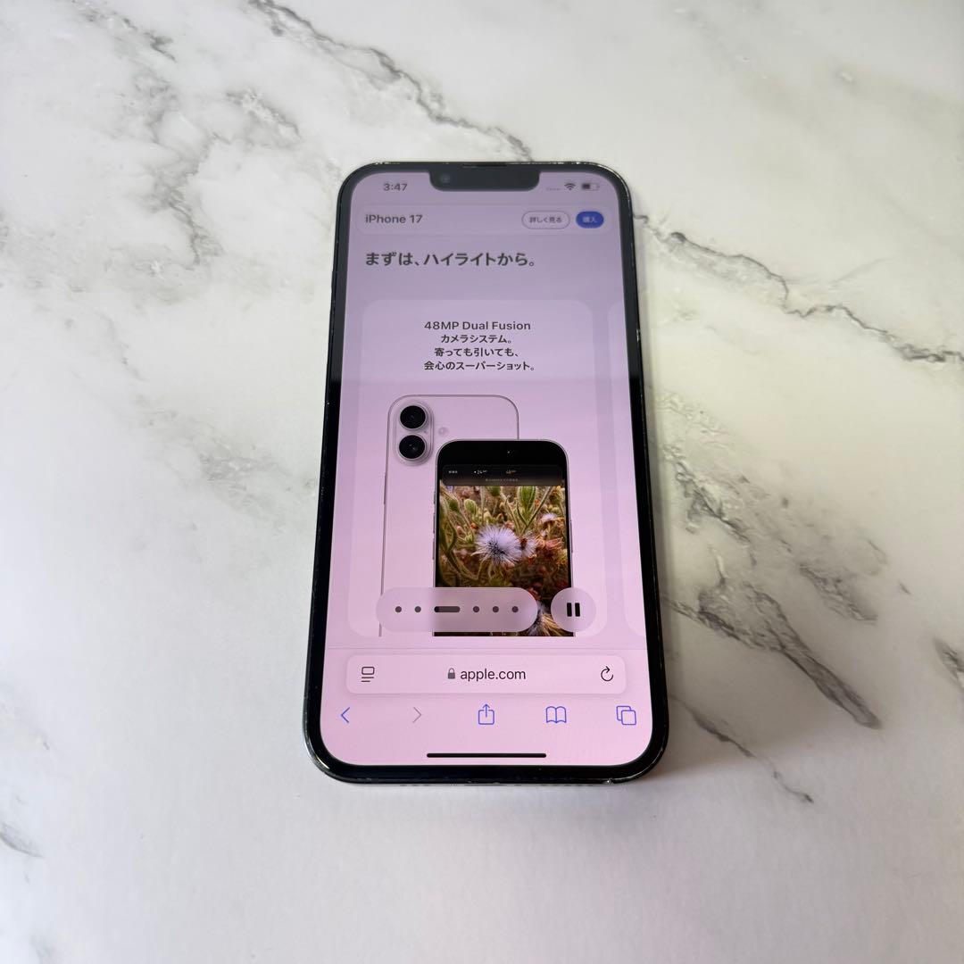 ★バッテリー100% iPhone 13 256GB ミッドナイト　SIMフリー