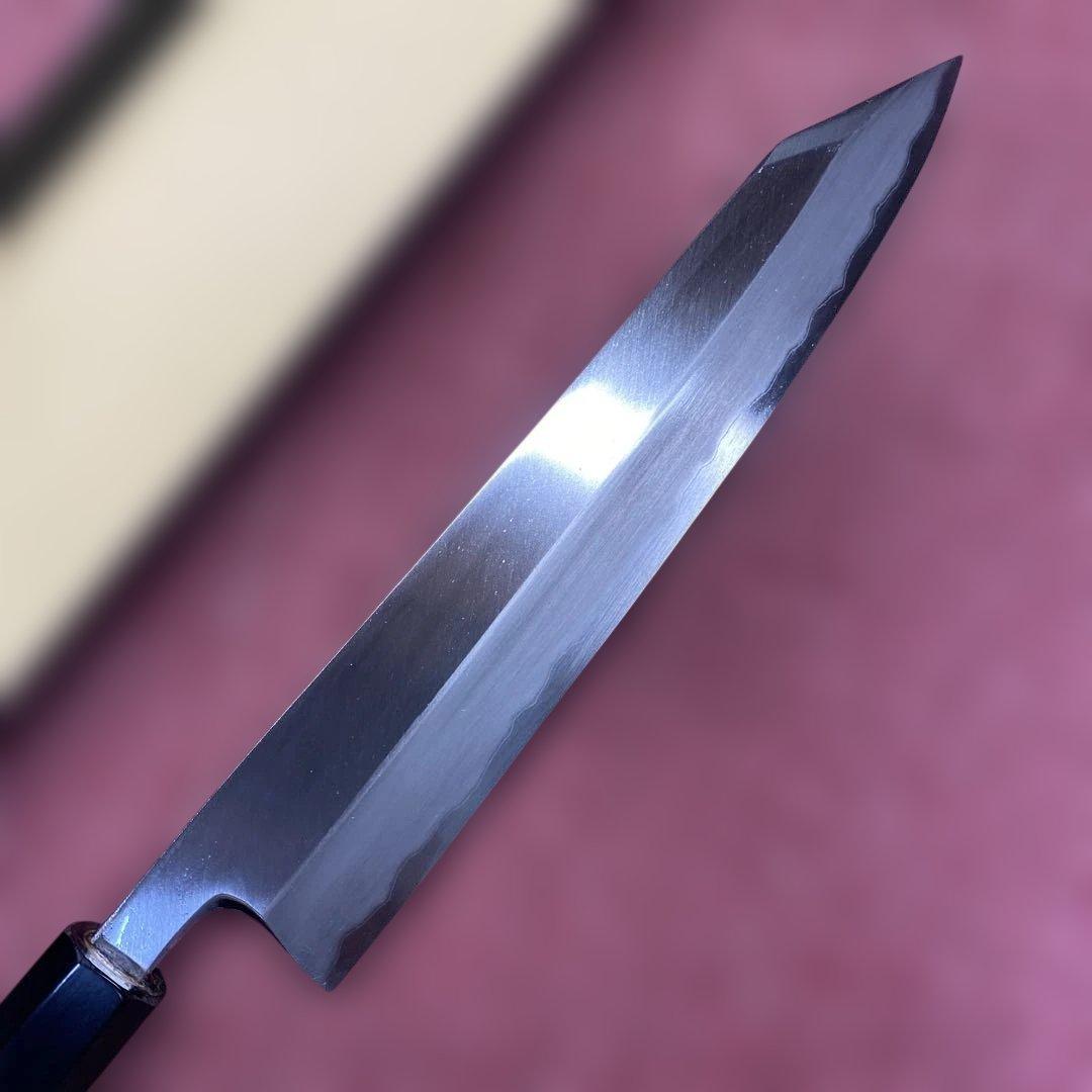 青二鋼　勘所切付特製万能和包丁　240㎜ 8寸