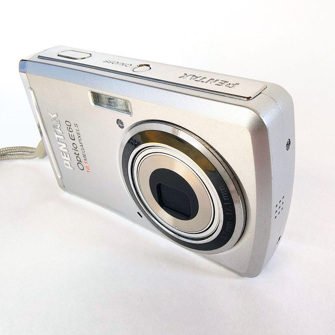 【完動品】PENTAX Optio E60 コンパクトデジタルカメラ備品付き