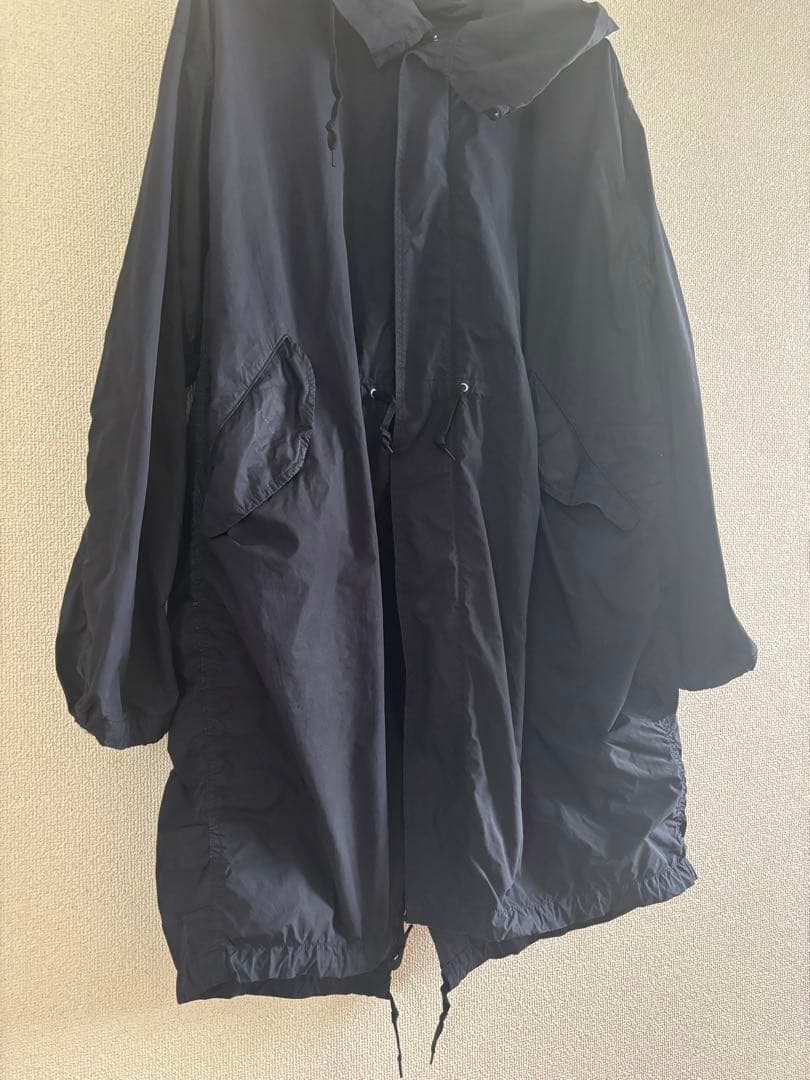 COMOLI ネイビーモッズコート 14S-04002