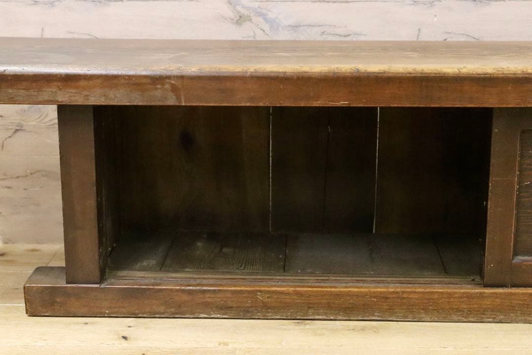 GMHS557○和製ヴィンテージ 置床 サイドボード ローボード 飾り台 和室