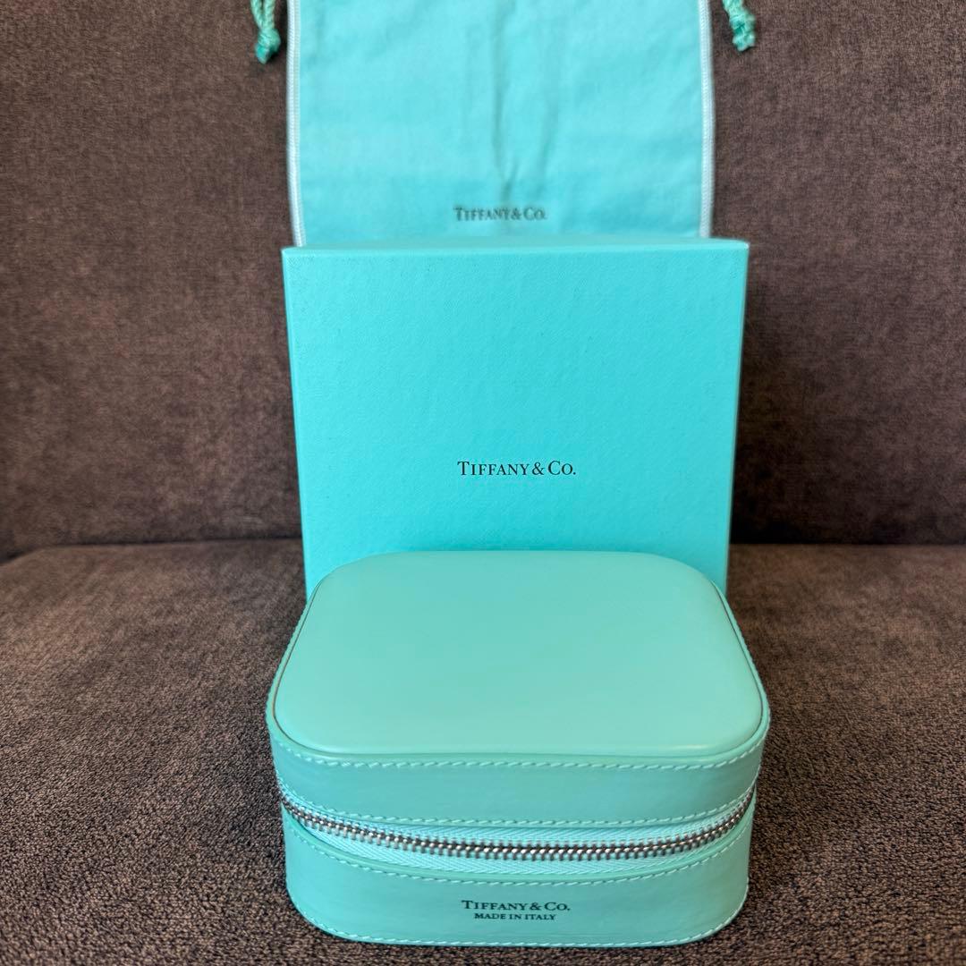 【Tiffany ティファニー】廃盤 レア アクセサリーケース レザー
