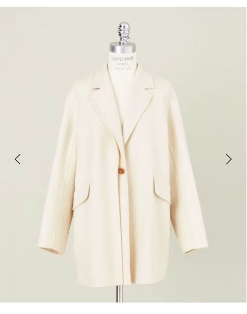 なっちぃ新品・未使用　＜conte＞ ダブルラペル リバーコート