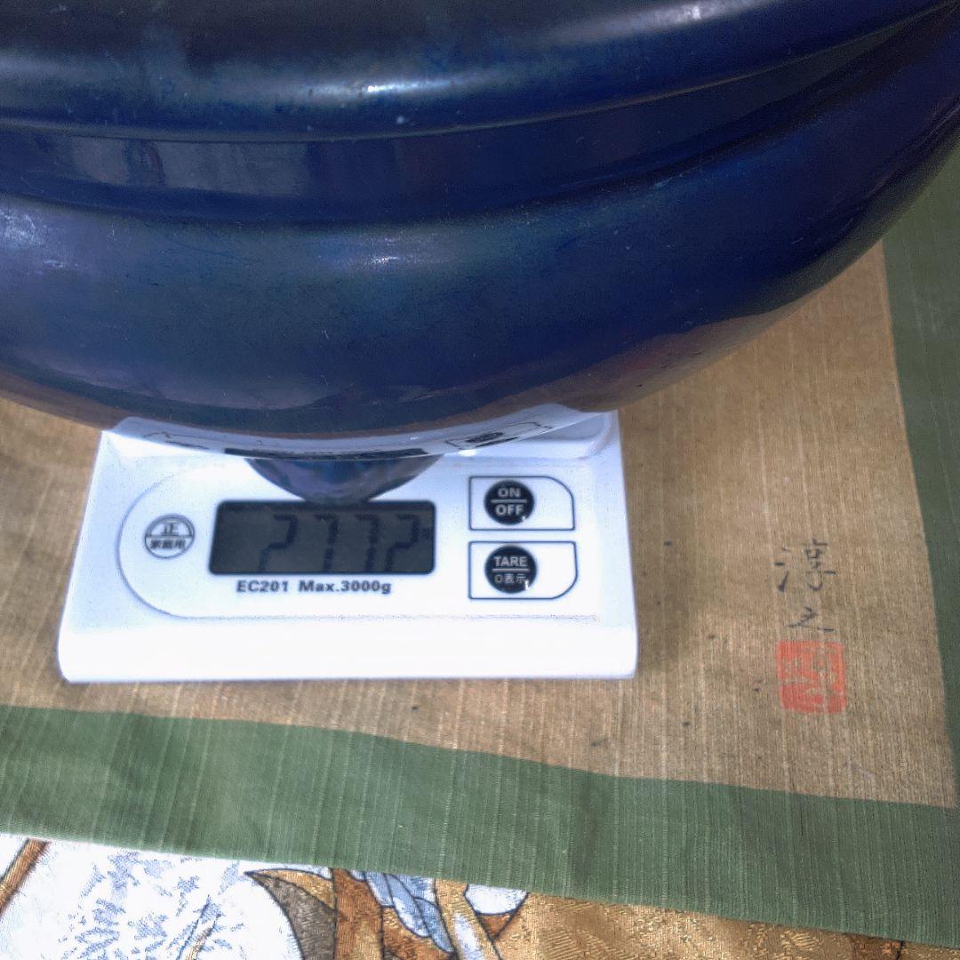 中国美術？ 香炉 中国 骨董 藍釉 青釉 瑠璃釉 伊万里？