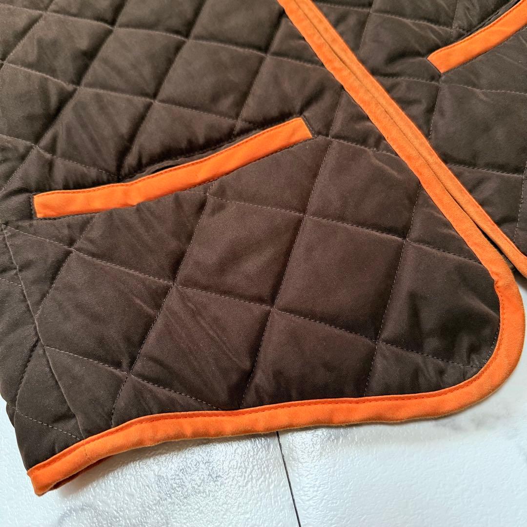 専用　HERMES ヴィンテージ キルティング ベスト ブラウン×オレンジ