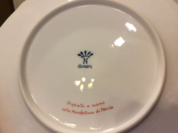 【未使用】ジノリ  最高峰カポディモンテカラー プレート 23.5cm  1枚
