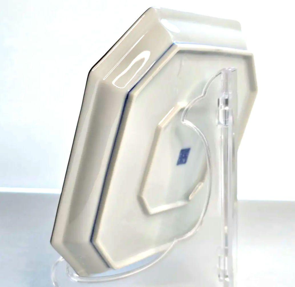 龍峰窯 龍峯窯 緑彩 金欄手 八角皿 中皿 5枚 色絵山水 染付 取り皿