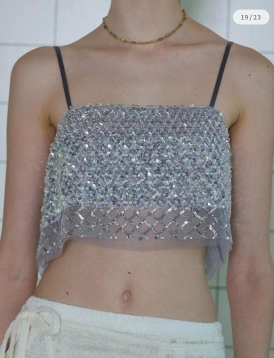 メゾンスペシャル Sparkling Layered Camisole