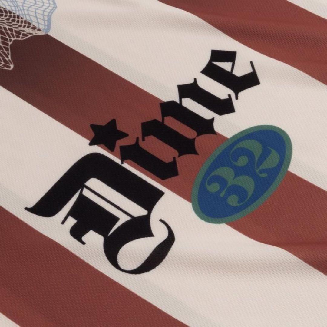 新品タグ付 Dime ダイム ゲームシャツ L Rust サッカーシャツ ロンt