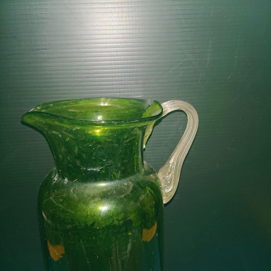 レトロ瓶グリーン色