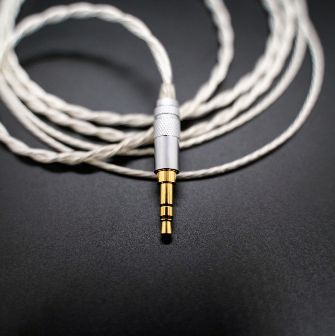 最高峰グレード 7N超冷凍製単結晶銅銀メッキ最高ケーブル IE500/3.5mm