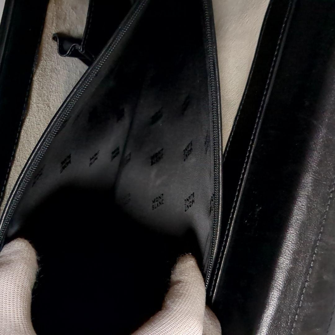 ✨モンブラン✨ブリーフケース 2way ロゴ レザー ブラック