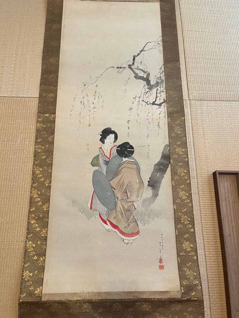 美人画　掛け軸