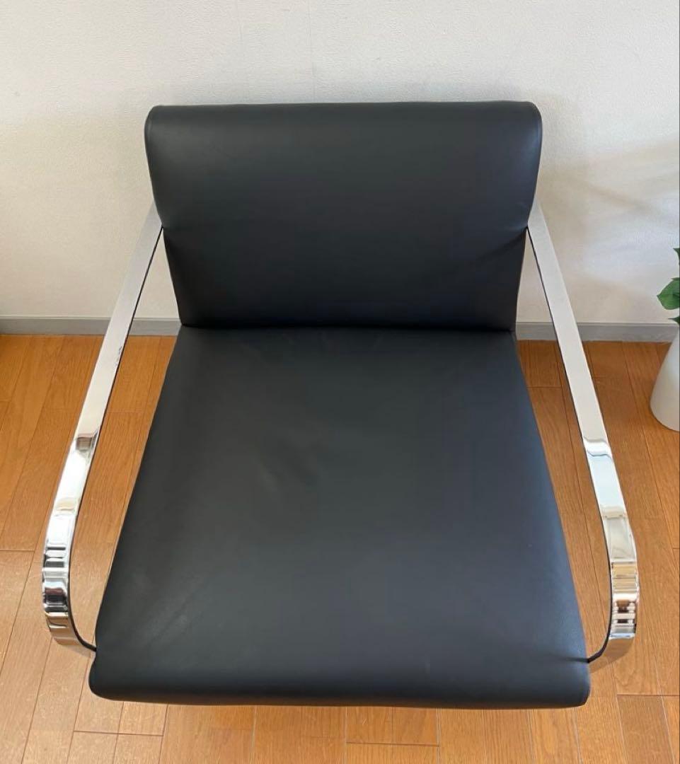 アメリカ　ラザール　本革ラウンジチェア　② ミッドセンチュリー　アールデコ　美品