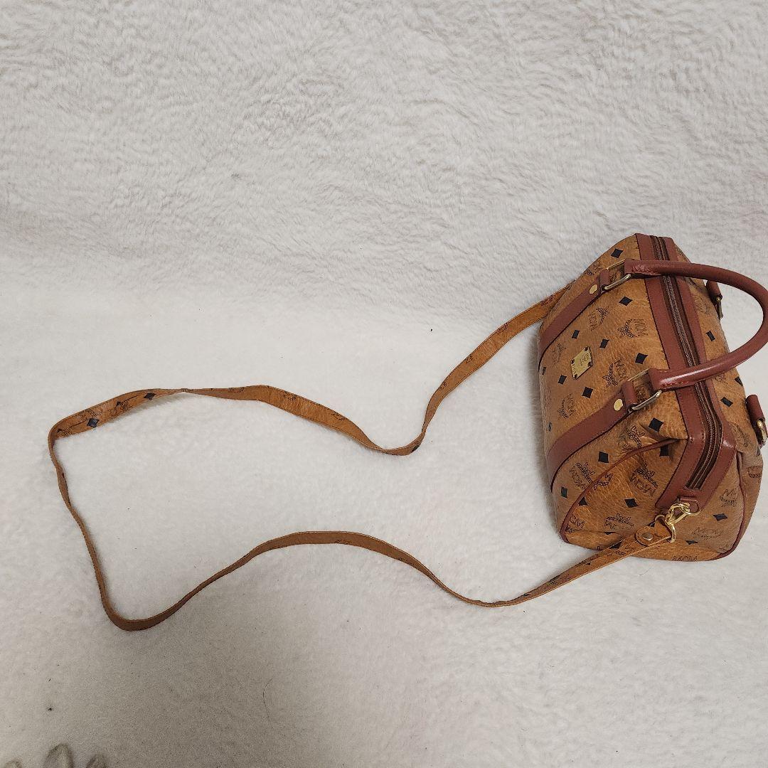 MCM ハンドバッグ　ヴィセトス ミニボストンバッグ ハンドバッグ レザー