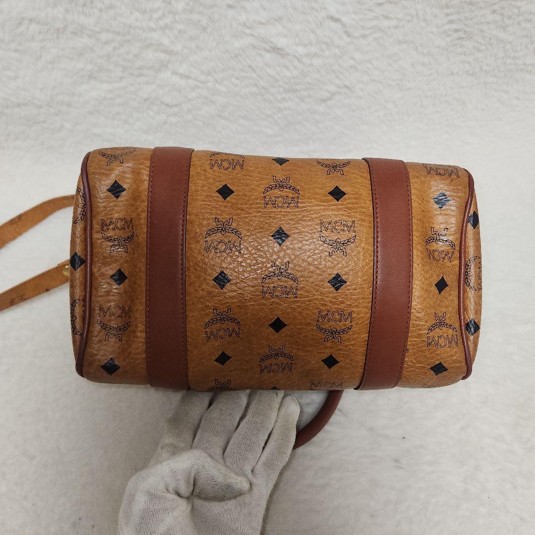 MCM ハンドバッグ　ヴィセトス ミニボストンバッグ ハンドバッグ レザー