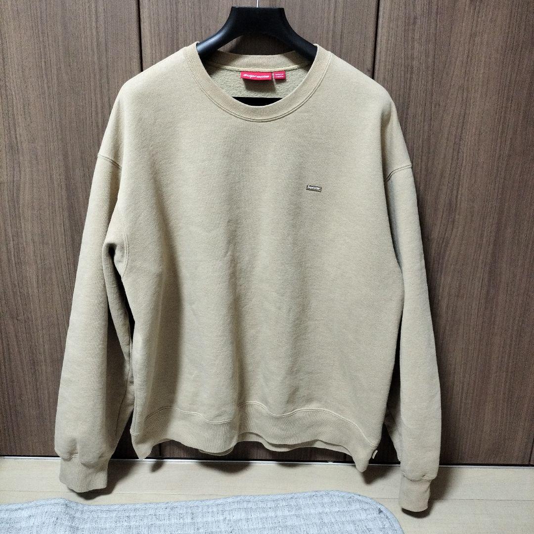 トップス 25fw Supreme Small Box Crewneck tan XL