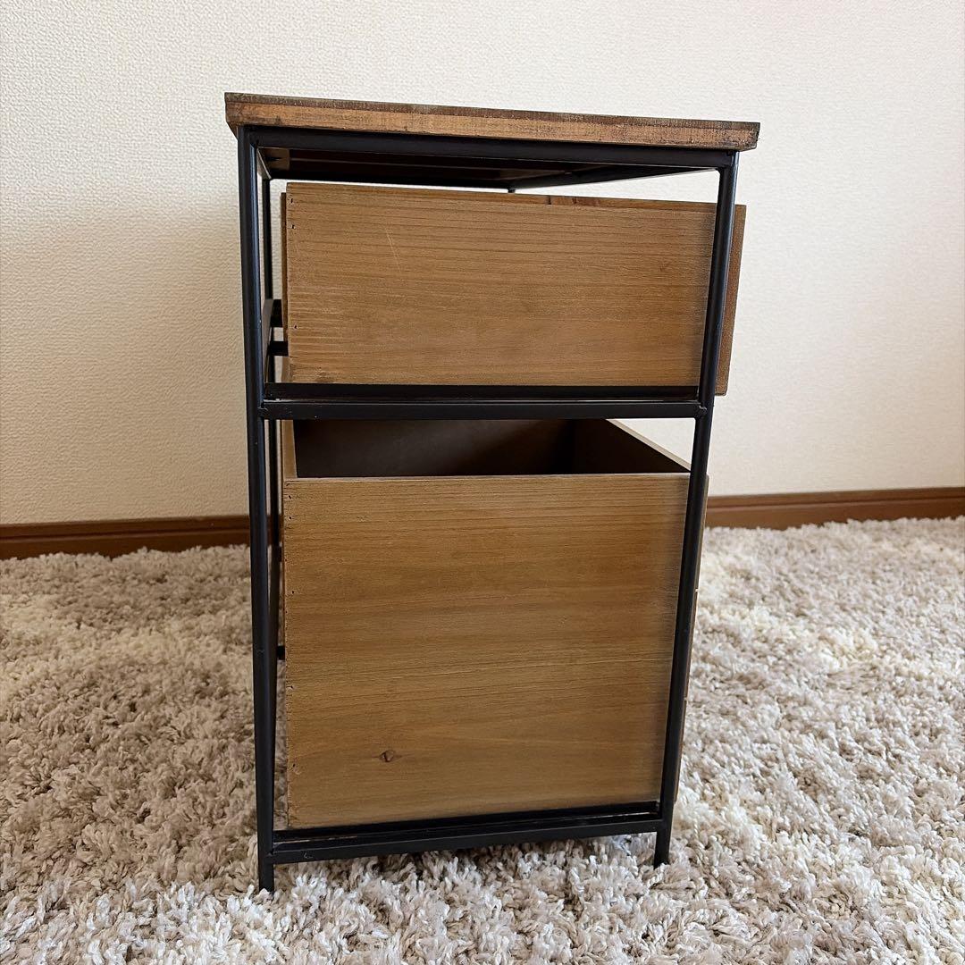 完売品　salut! アイアンウッド5ドロワー マルチラック