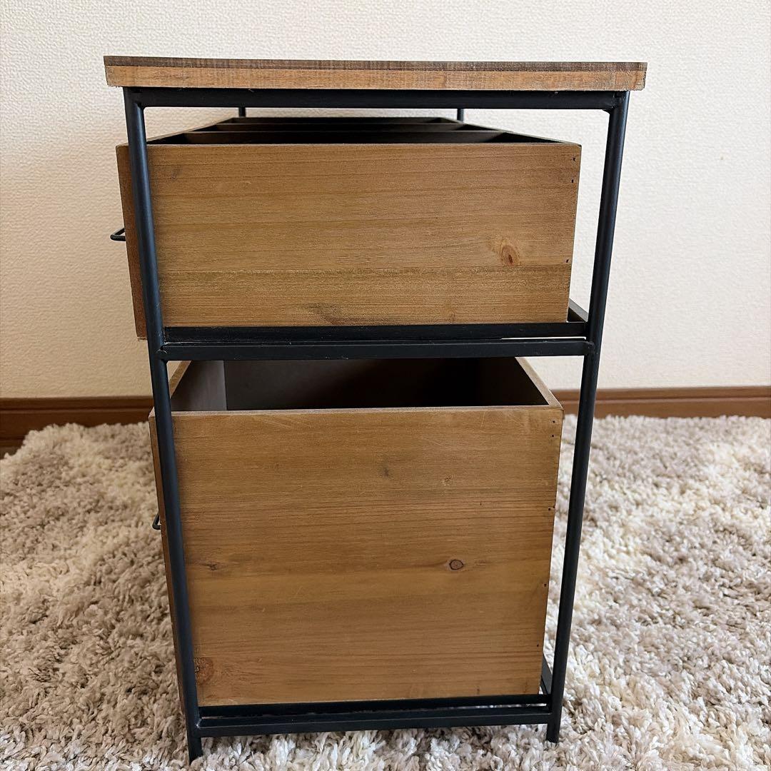 完売品　salut! アイアンウッド5ドロワー マルチラック