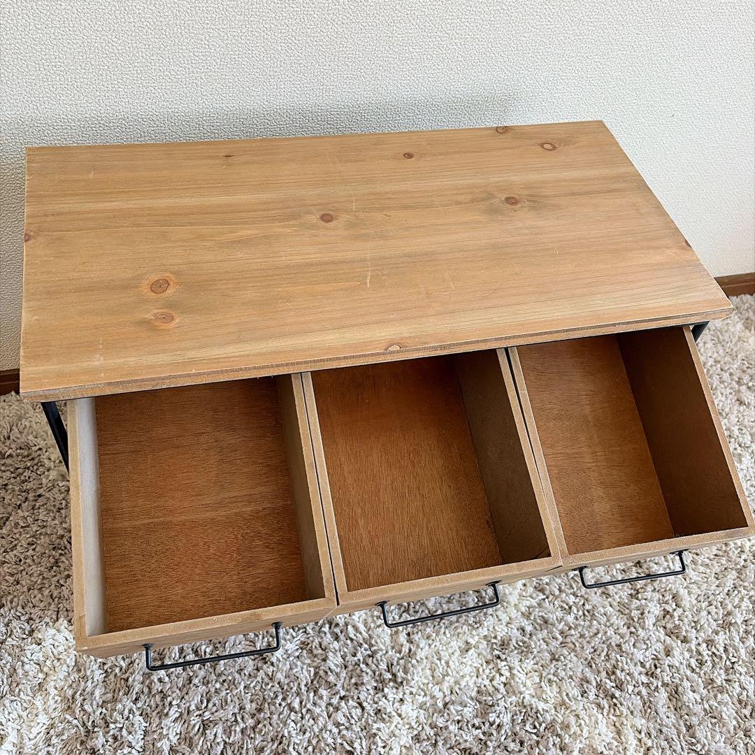 完売品　salut! アイアンウッド5ドロワー マルチラック