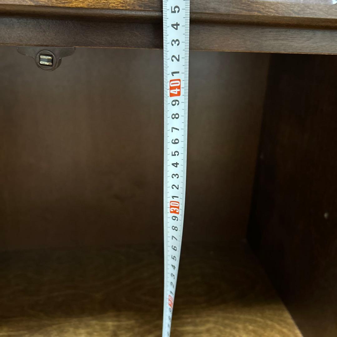 大雪木工 北海道民芸家具 ライティングビューロー 天然木 収納机 学習机