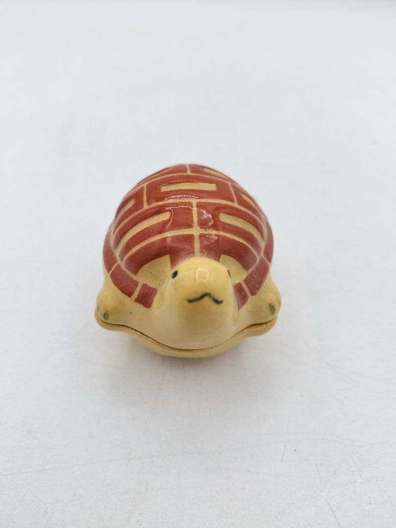 c769 【新品・未使用】香合 亀 伊東桂楽 木箱 茶道具