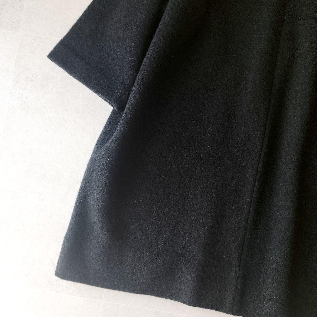 L　evam eva PRESS WOOL COAT コクーンシルエットコート